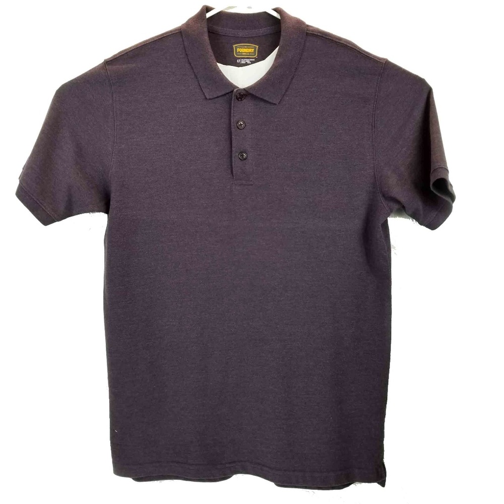 Men's Foundry Short Sleeve Purple Polo Shirt LT